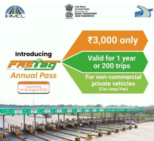 ₹3,000 FASTag Annual Pass