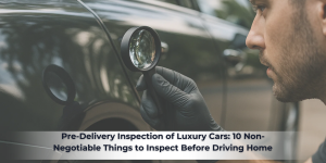 Read more about the article Luxury Car Pre-Delivery Checklist: 10 Essential Inspections Before You Drive Off