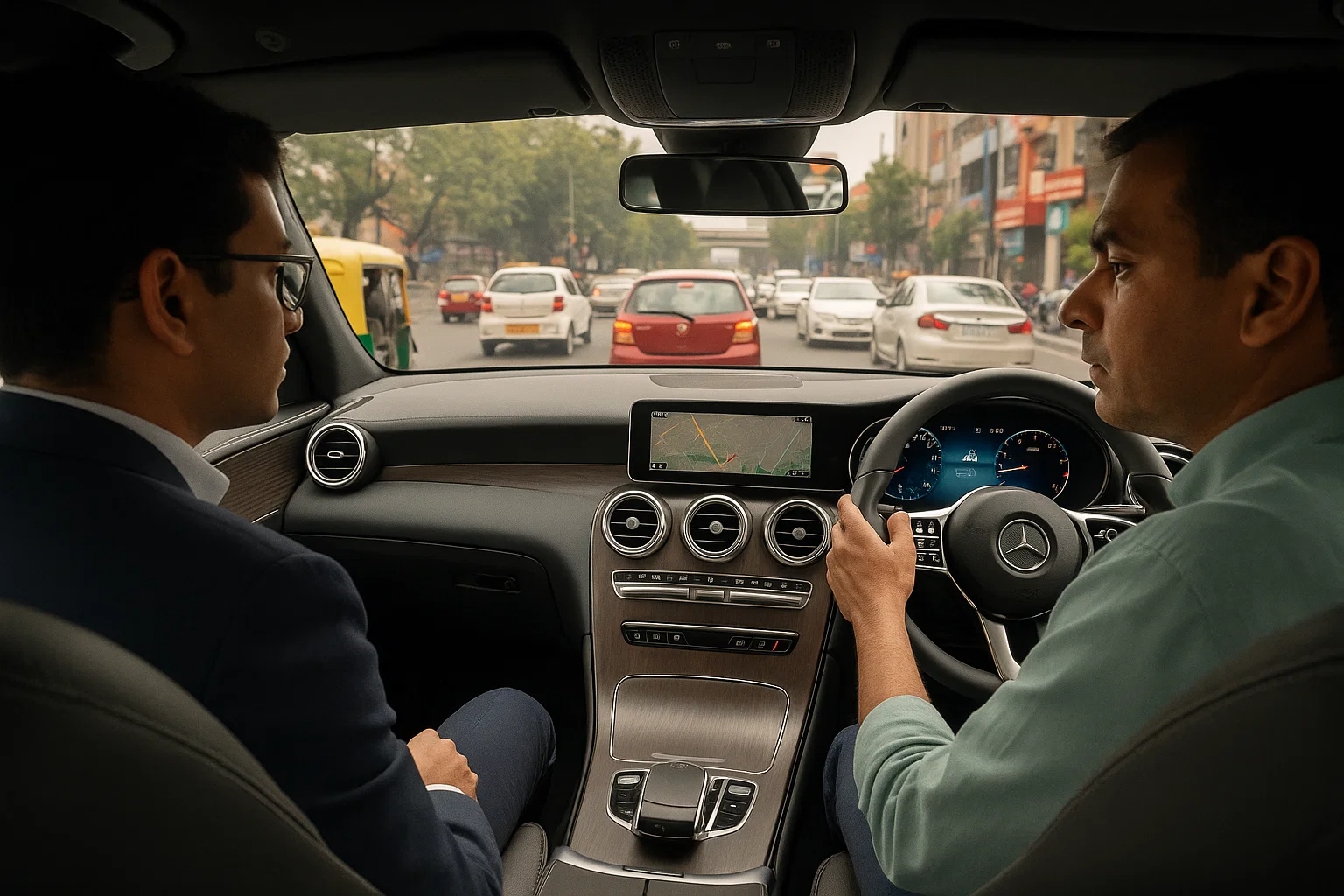 luxury car Test Drive