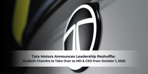 Read more about the article Tata Motors Announces Leadership Reshuffle: Shailesh Chandra to Take Over as MD & CEO from October 1, 2025