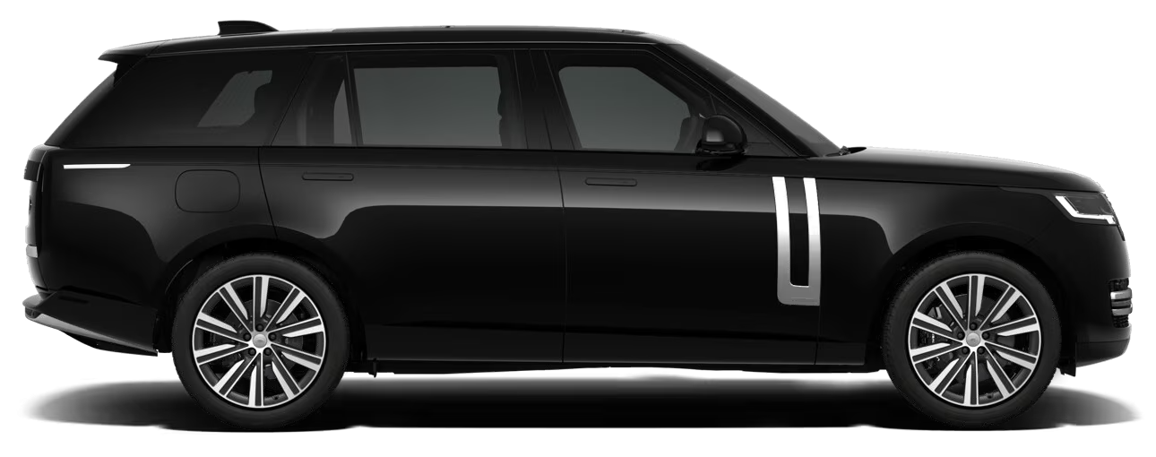 Range Rover full side profile in black.