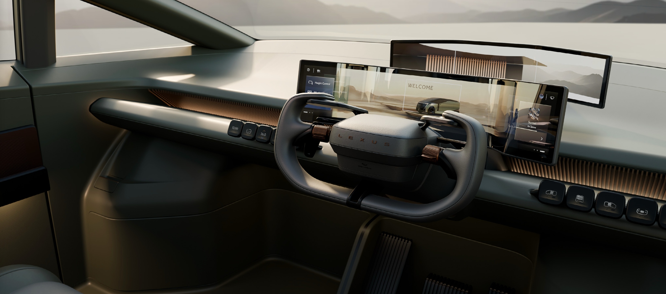 Lexus LS Reinvented Stearing wheel