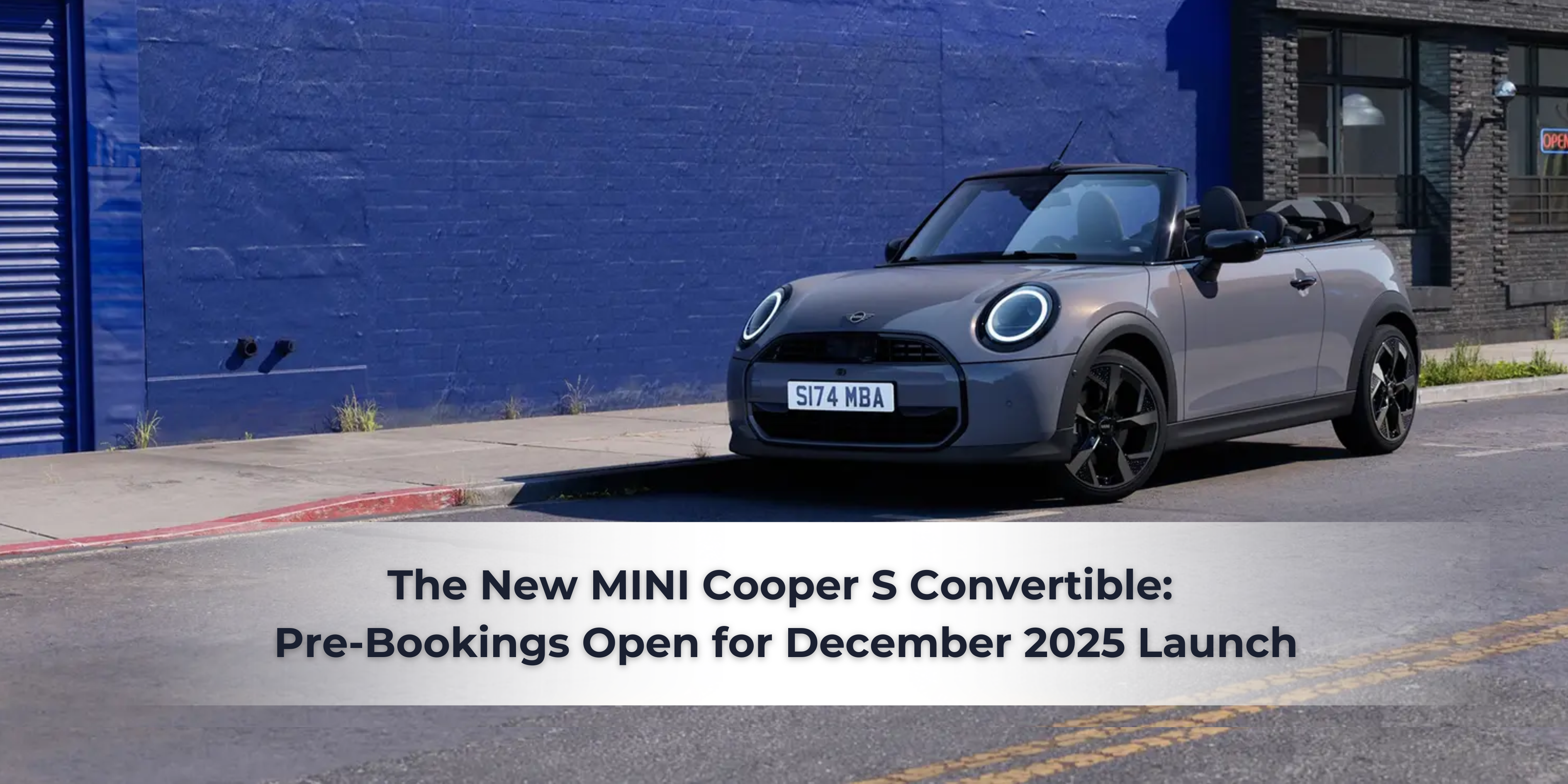 The New MINI Cooper S Convertible: Pre-Bookings Open for December 2025 Launch