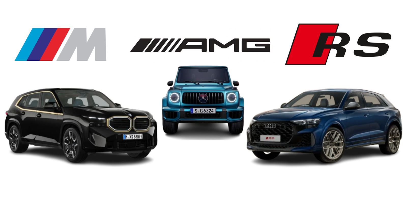 Read more about the article The Definitive Guide to Luxury Car Badges: Decoding BMW M, AMG, Audi RS, Etc